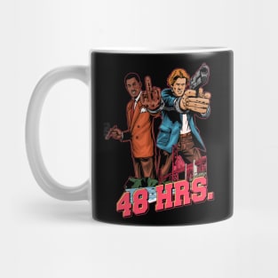 Vintage Illustration 1982 48 Hrs San Francisco Action Comedy Mug